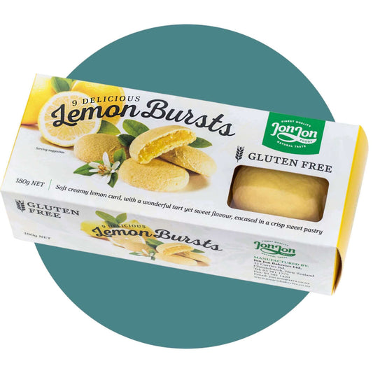 JonJon Lemon burst (180g) are Gluten Free and Nut Free.
